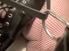 Amazing homemade BDSM, Fishnet sex video
