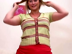 Horny british mom playing with her unshaved pussy