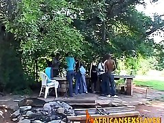 Kinky african slaves in bdsm suit fingered Kinky african slaves in bdsm suit fingered