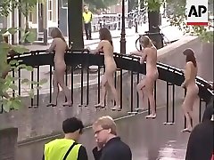 Kinky men and women get naked to feel closer to nature