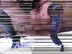 UK Slut Vickie P Pisses in the Snow