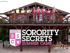 Sorority Secrets - Summer Camp Part 1 two hentai babes fucked rough POV Adventure