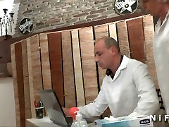 FFM chubby french brunette at the gynecologist