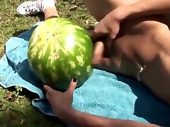Tranny Fucks Watermelon