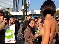 Naked mom and dad fucking shemale on Alexanderplatz