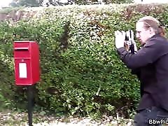 Street hooker picks up and fucks plump brunette