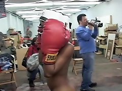 Interracial Naked Boxing Action