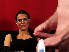 Cfnm babe judges cock tug