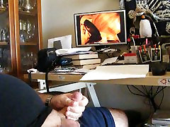 Stroking to lana rhodes stockings Hammers video