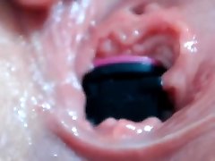 Horny MILF toying her pussy and squirting