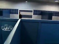 Taking a break for a blowjob in the bathroom