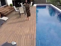 HD - Lexi Dona gets frisky with her man by the pool