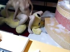 korean girls have masih perawan ngesex with a teddy bear