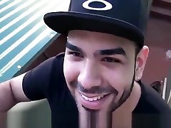 Bearded Latino College Boy Joins In Gay Threesome For Money - LECHELATINO.COM