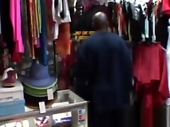 Slutty girl in the golden mask Angel Has Interracial Pounding With Black Male