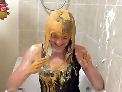 Shy Girl Pied and gunged for a good cause