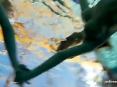 Zuzana and Lucie with big tits horny in the pool