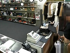 Latina stewardess screwed by pawn keeper in the toilet