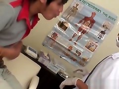 Asian twink amateur squirting enema