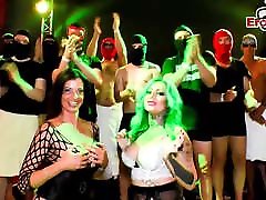German creampie gangbang party with redhead NO CONDOM