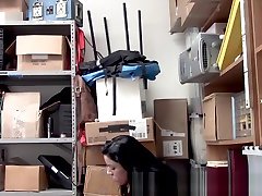 Slutty thief gets facialized