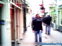 Tourist visits blonde prostitute