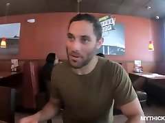 Sexy Alex is hunting for a dick with her tight outfit