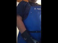 apron and gloves