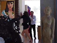 Daddy punished me fucked on the balcony in public spanked th