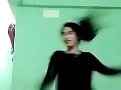 Ajina Menon Sexy Black Frock Tik Tok Actress