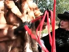 Mighty large dick permeates a cunt wide open for him