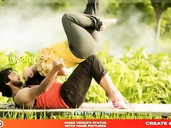 Hot kissing in outdoor