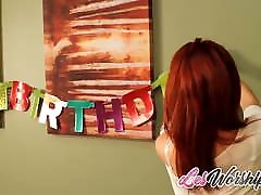 Redhead Teen Lesbian Seduces Her Client
