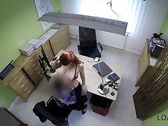 LOAN4K. Loan agent gets access to beautiful pussy of poor redhead