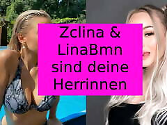 LinaBMN und ZClina sind deine Herrinen Femdom JOI behind tge photoshoot POV