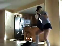 Trampling and kicking in sneakers
