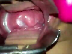 Cumming on her masturbating pussy