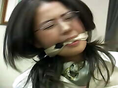 Scarf gagged neck scarf