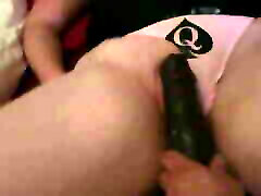 Blonde wife and bbc dildo