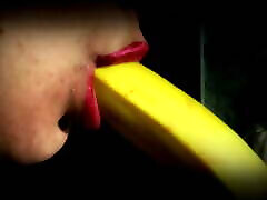 Erotic oral play with banana - Agata Anallove