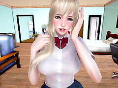 MythicManor - Tiny teen bounces on cock until her pussy gets sticky cum