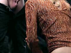 Blond amateur MILF girlfriend gives sensual and hot blowjob