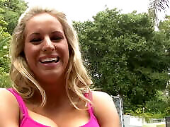 skinny brooke hunter swallows cum got destroyed by bbc