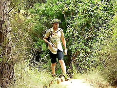 Boy Scout is seduced to fuck by black female warrior