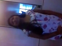 Cute and busty amateur Desi babe flashes her privates