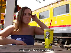 Hot ass french chick Virginie lives in LA and love to be fucked hard