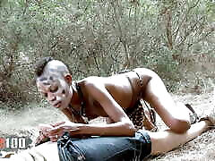 Skinny African Ebony Hunter in her asin nude sex fucking sex safari