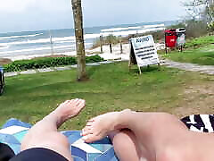 After her handjob, I came right on the beach in front of vacationers!