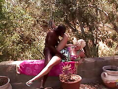 Blonde milf goes to the park with her BBC ashian daddies and gets her pussy fingered