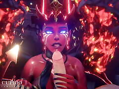 Succubus Queen of Pain Blowjob rasta msin in Progress